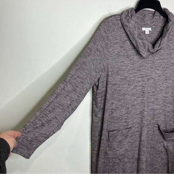 J. Jill Purejill heathered cowl neck dress pockets size XL - Picture 2 of 6